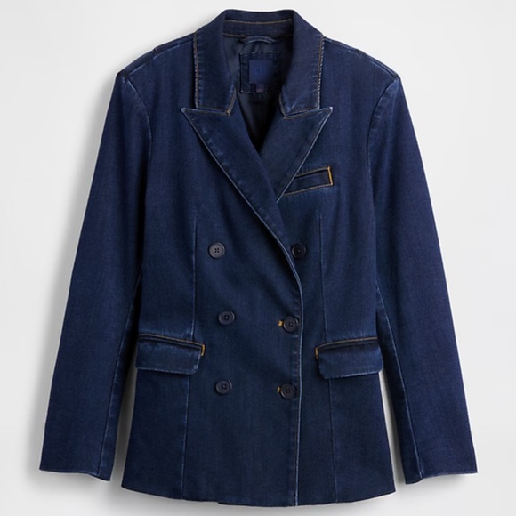 GAP Jackets & Blazers - GapStudio Denim Double-Breasted Tailored Blazer